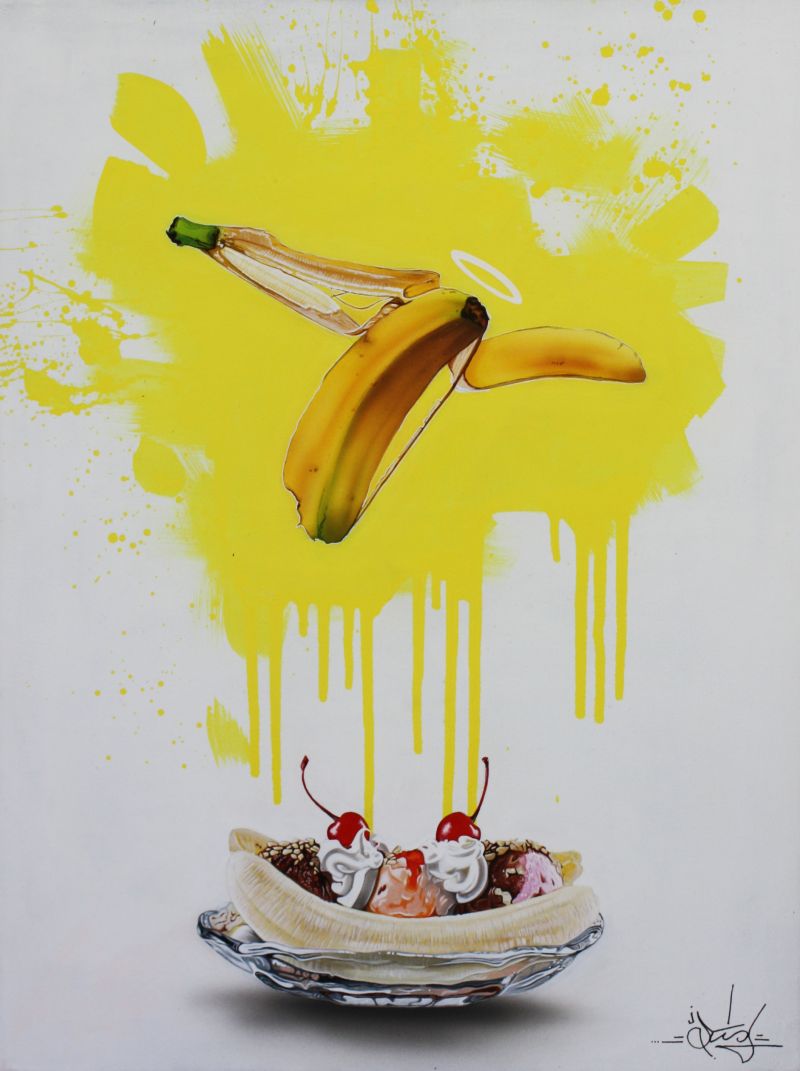 Banana Split - a Paintings by Luke McMullan